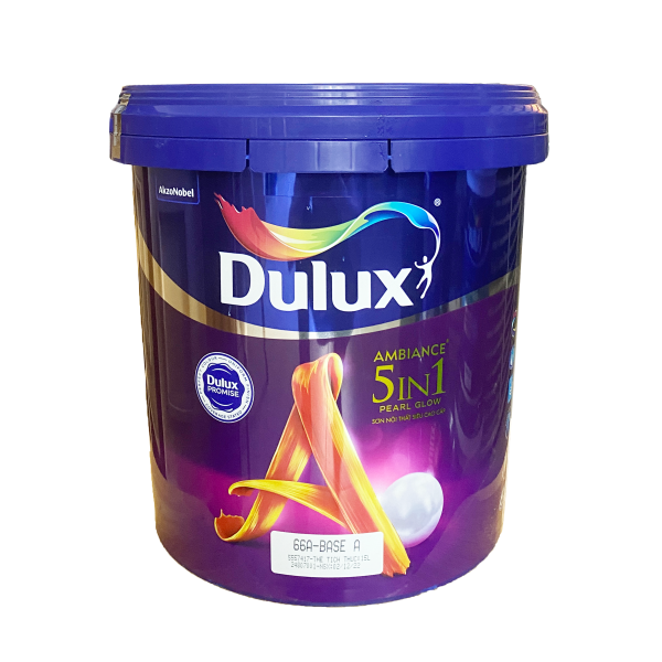 Sơn nội thất siêu cao cấp Dulux Ambiance 5 In 1 Pearl Glow Bóng Mờ 66A- 15L