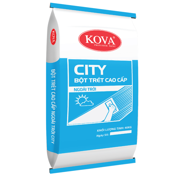 Bột trét tường ngoại thất Kova Wall Putty – 40 kg