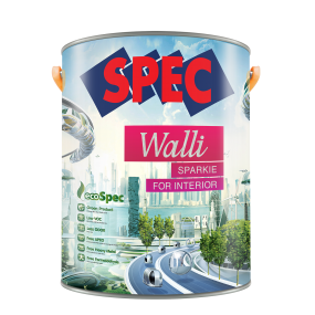 Sơn nội thất bóng lau chùi hiệu quả Spec Walli Sparkie