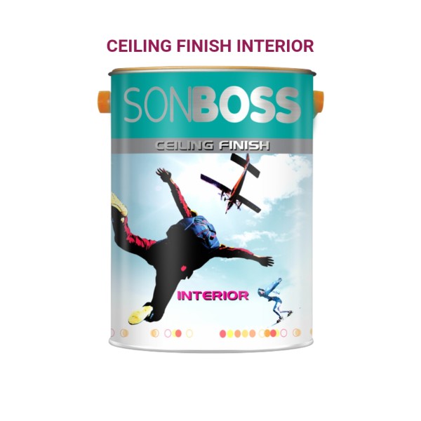 Sơn nội thất trắng trần Ceiling Finish lon 4,375L