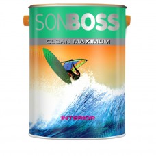 Sơn nội thất lau chùi Boss Clean Maximum lon 4,375L