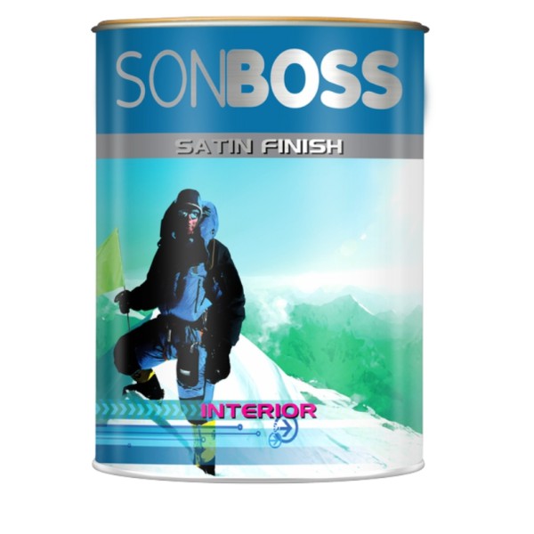 Sơn nội thất Bóng Boss Satin Finish Interior lon 4,375L