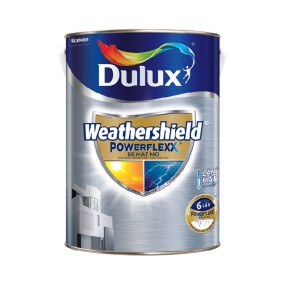 Sơn ngoại thất Dulux Weathershield Powerflexx bề mặt mờ lon 5L